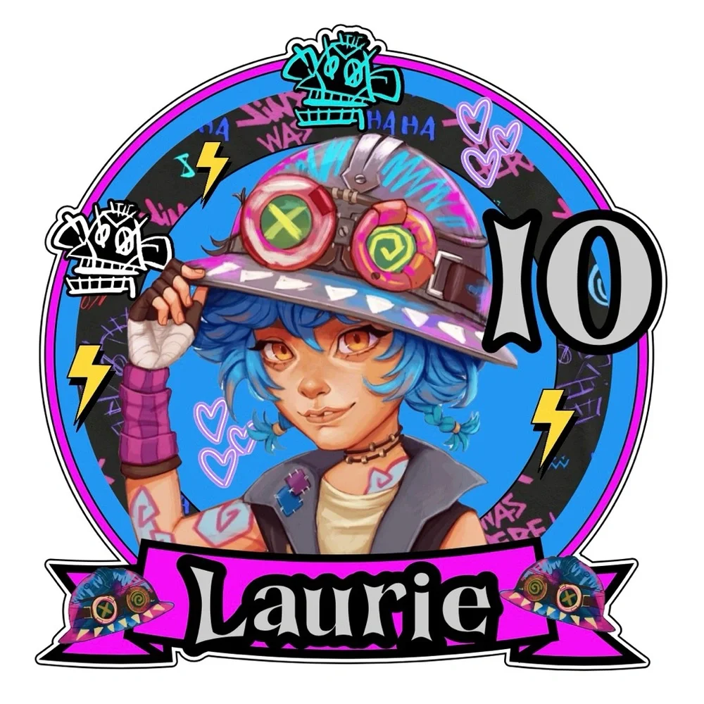 Colorful Graphic Art Sticker